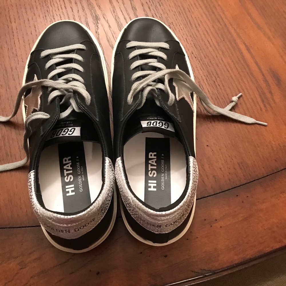 Golden Goose Hi Star Platform Sneakers Size 10